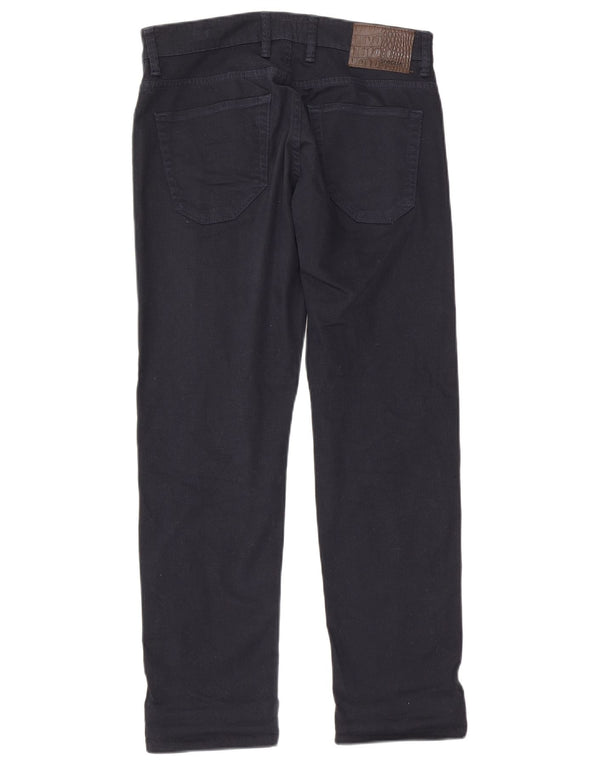 Pantaloni casual dritti da uomo SIVIGLIA W32 L29 in cotone blu navy