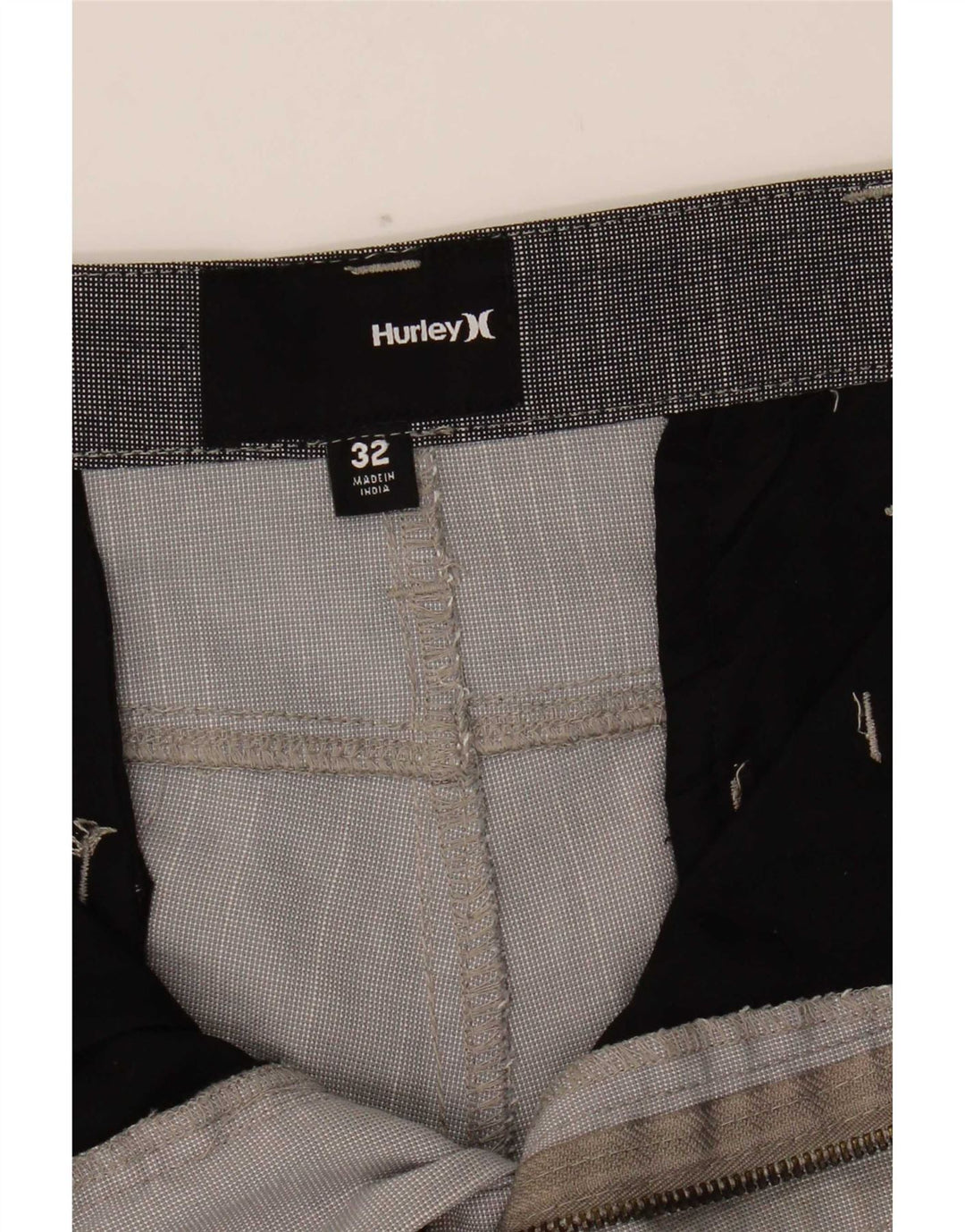 Pantaloncini chino da uomo Hurley W32 poliestere grigio medio