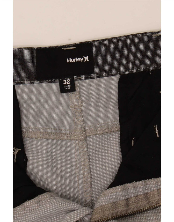 Pantaloncini chino da uomo Hurley W32 poliestere grigio medio