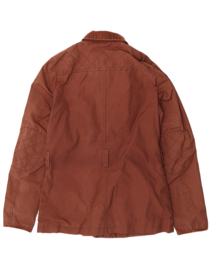 FAT FACE Womens Utility Jacket UK 8 Small Brown Polyester
