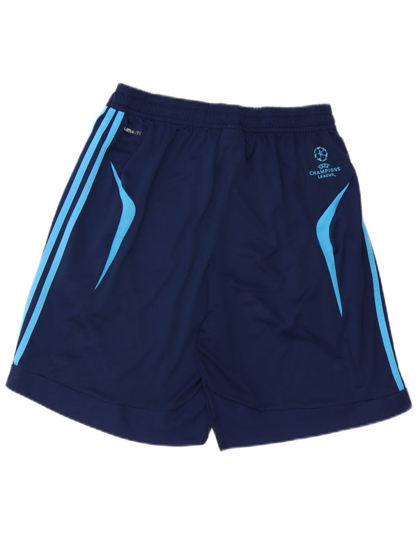 Pantaloncini sportivi Adidas Climalite da uomo di grandi dimensioni in poliestere blu navy