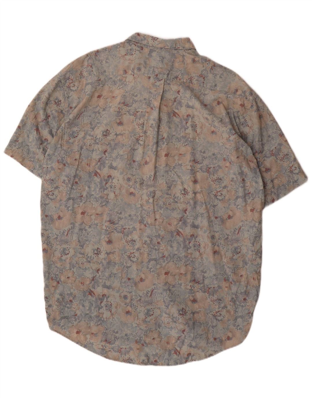 Camicia a maniche corte da uomo VINTAGE XL Rayon floreale multicolore