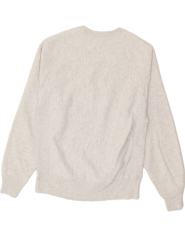 CHAMPION Mens Graphic Sweatshirt Jumper Small Grey Cotton Vintage Champion and Second-Hand Champion from Messina Hembry 