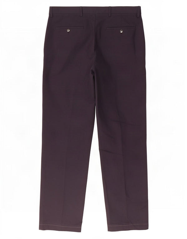 Pantaloni casual da uomo Marks & Spencer vestibilità regolare W34 L29 Blu Navy