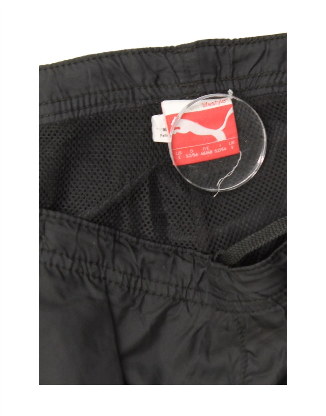 Pantaloni da tuta da uomo PUMA grandi in nylon nero
