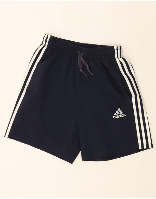 Pantaloncini sportivi da uomo Adidas XS blu navy in poliestere