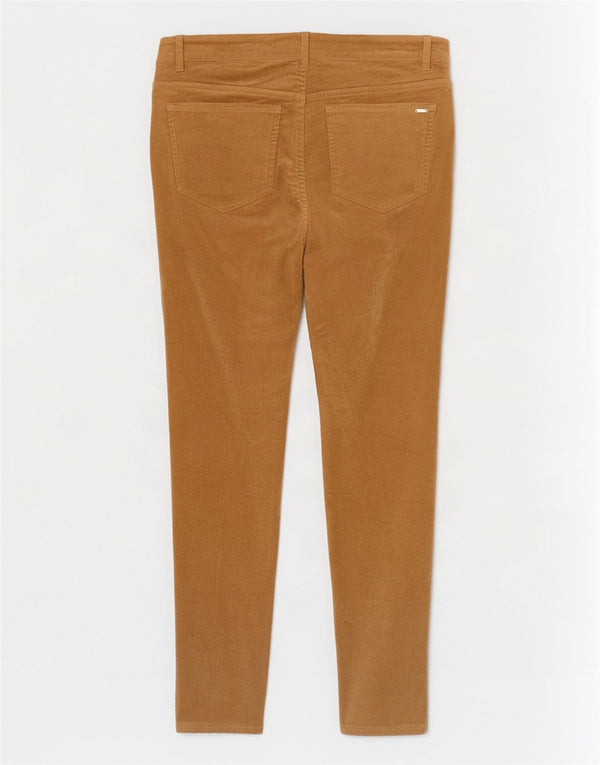 Pantaloni skinny in velluto a coste da donna Massimo Dutti EU 42 Large W32 L30 Beige