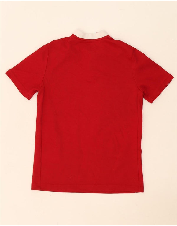 Adidas Boys Aeroready T-Shirt Top 11-12 Years Red Colourblock Cotton