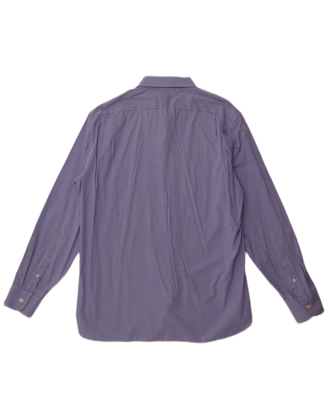 Camicia elasticizzata da uomo J. Crew taglia 17 17/12 XL a quadretti blu