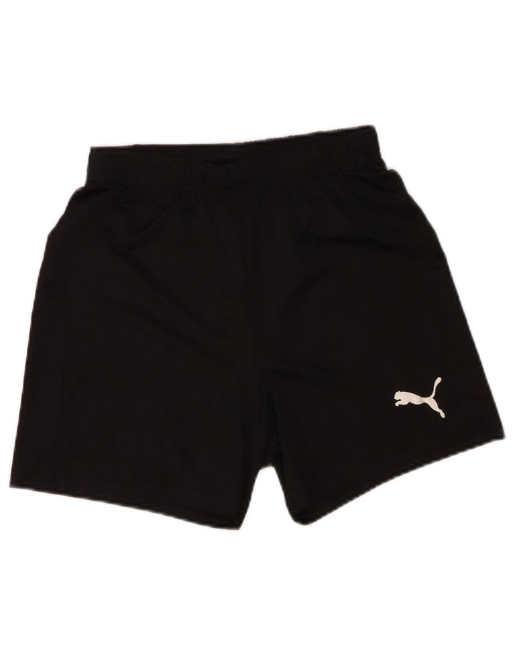 Pantaloncini sportivi Puma da ragazzo 13-14 anni in poliestere nero