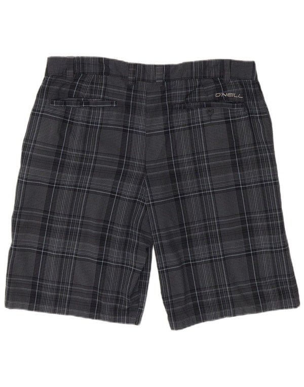 Pantaloncini chino da uomo O'Neill W38 XL poliestere scozzese blu navy