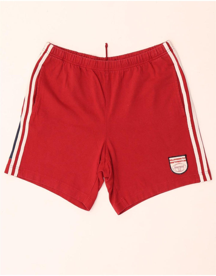SERGIO TACCHINI Pantaloncini sportivi grafici da uomo grandi in cotone rosso