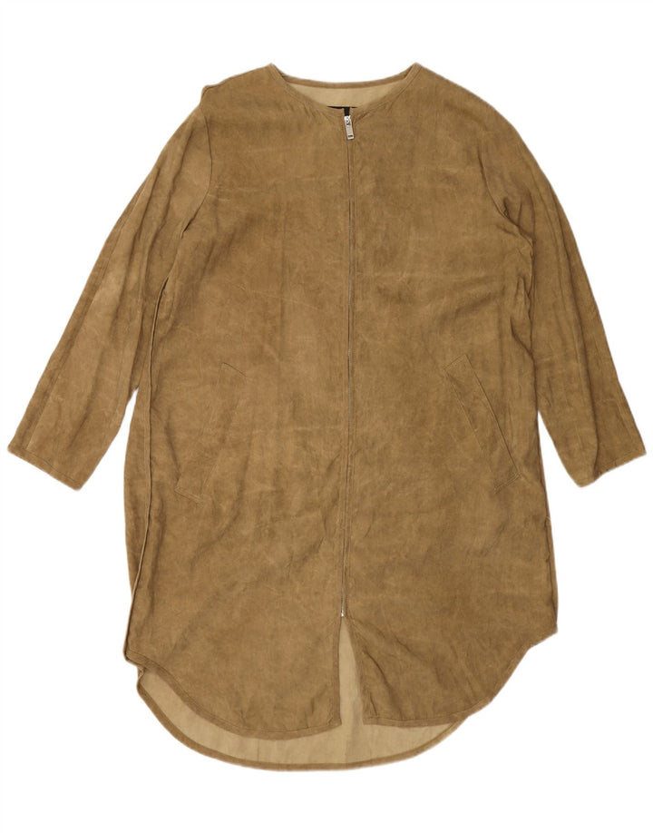 Abito chemisier ZARA Donna UK 14 Lyocell Verde Medio