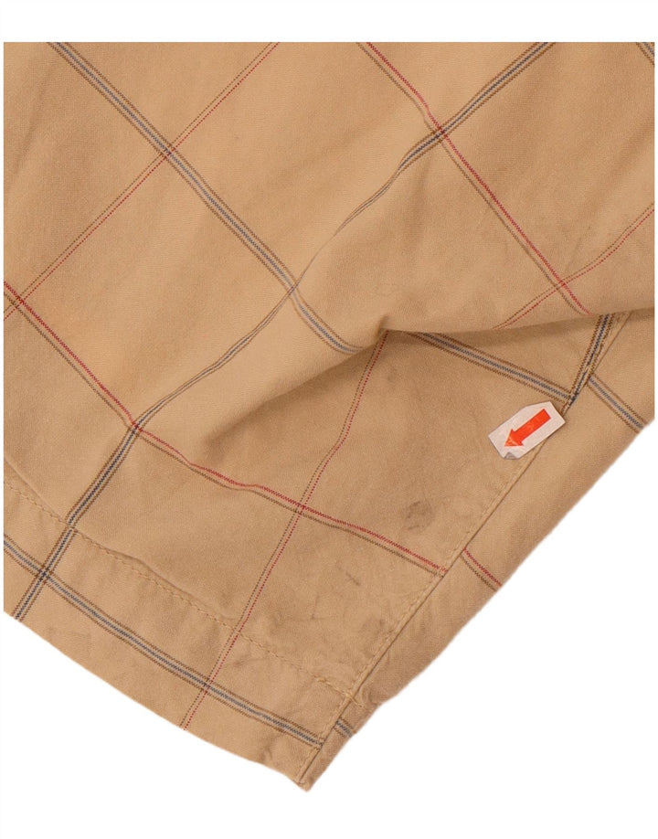 Pantaloncini chino da uomo Converse medi W32 in cotone a quadri beige