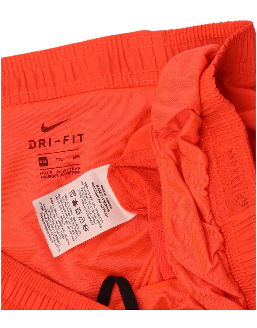 Pantaloncini sportivi Nike da donna Dri Fit UK 20 2XL poliestere arancione
