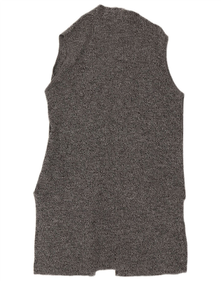Maglione cardigan senza maniche da donna Marks & Spencer UK 14 Grigio medio