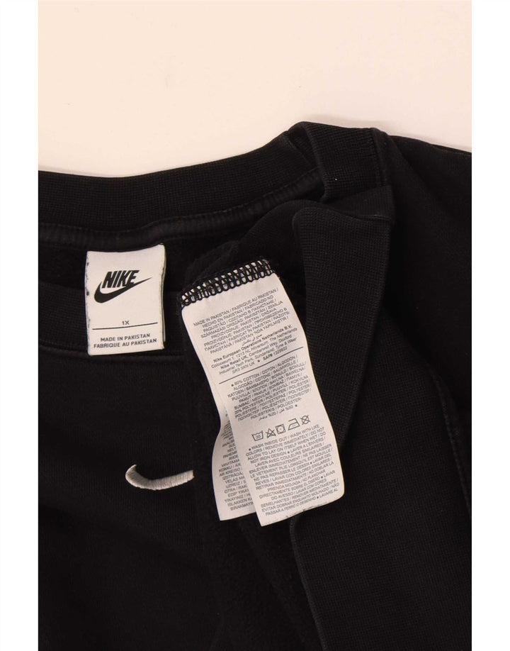 Felpa oversize da donna Nike Jumper UK 18 XL cotone nero