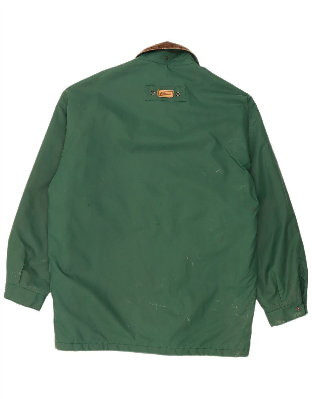 Giacca antipioggia da uomo K-Way Loose Fit UK 36 Small Verde Poliammide
