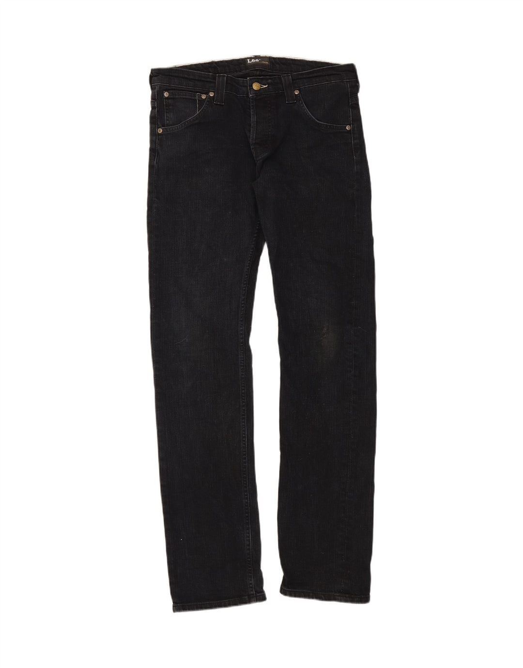 LEE Womens Powell Slim Jeans W32 L34 Black Cotton