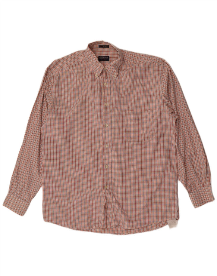 Camicia da uomo Massimo Dutti taglia 40 cotone a quadri multicolore medio