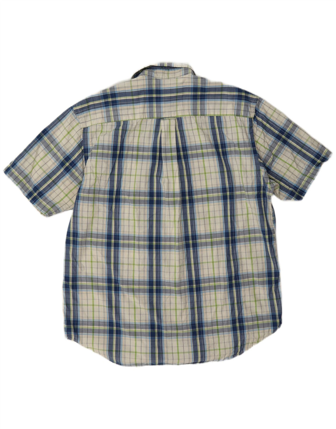 Camicia da uomo a maniche corte Nautica, cotone a quadri multicolore grande