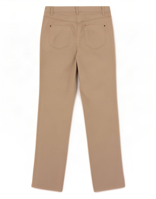 Jeans dritti da donna M&Co UK 10 Small W28 L29 Cotone beige