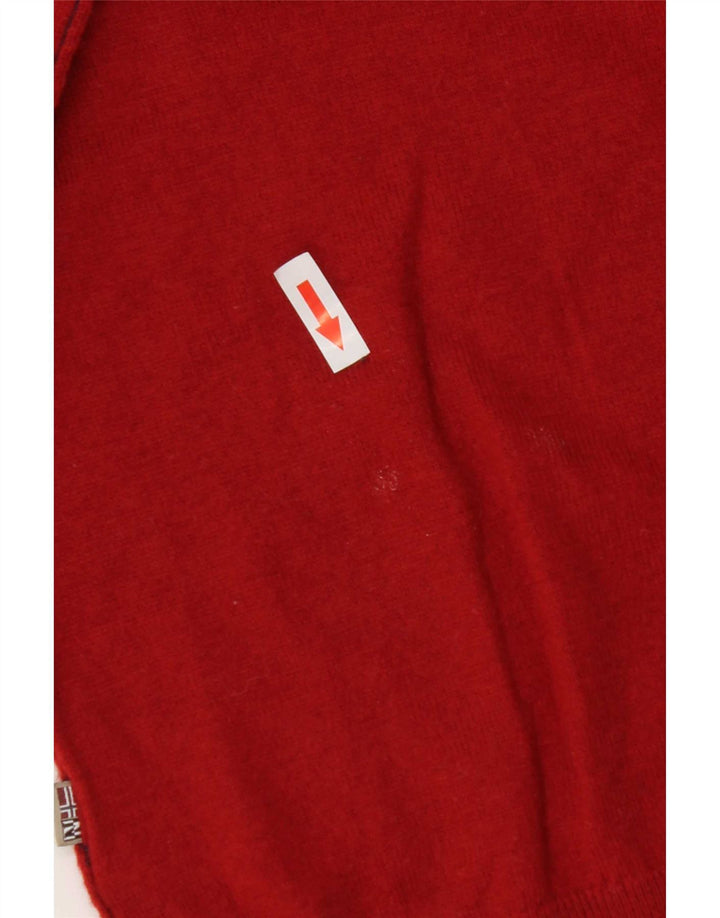 Maglione maglione girocollo da uomo Napapijri rosso medio in lana merino