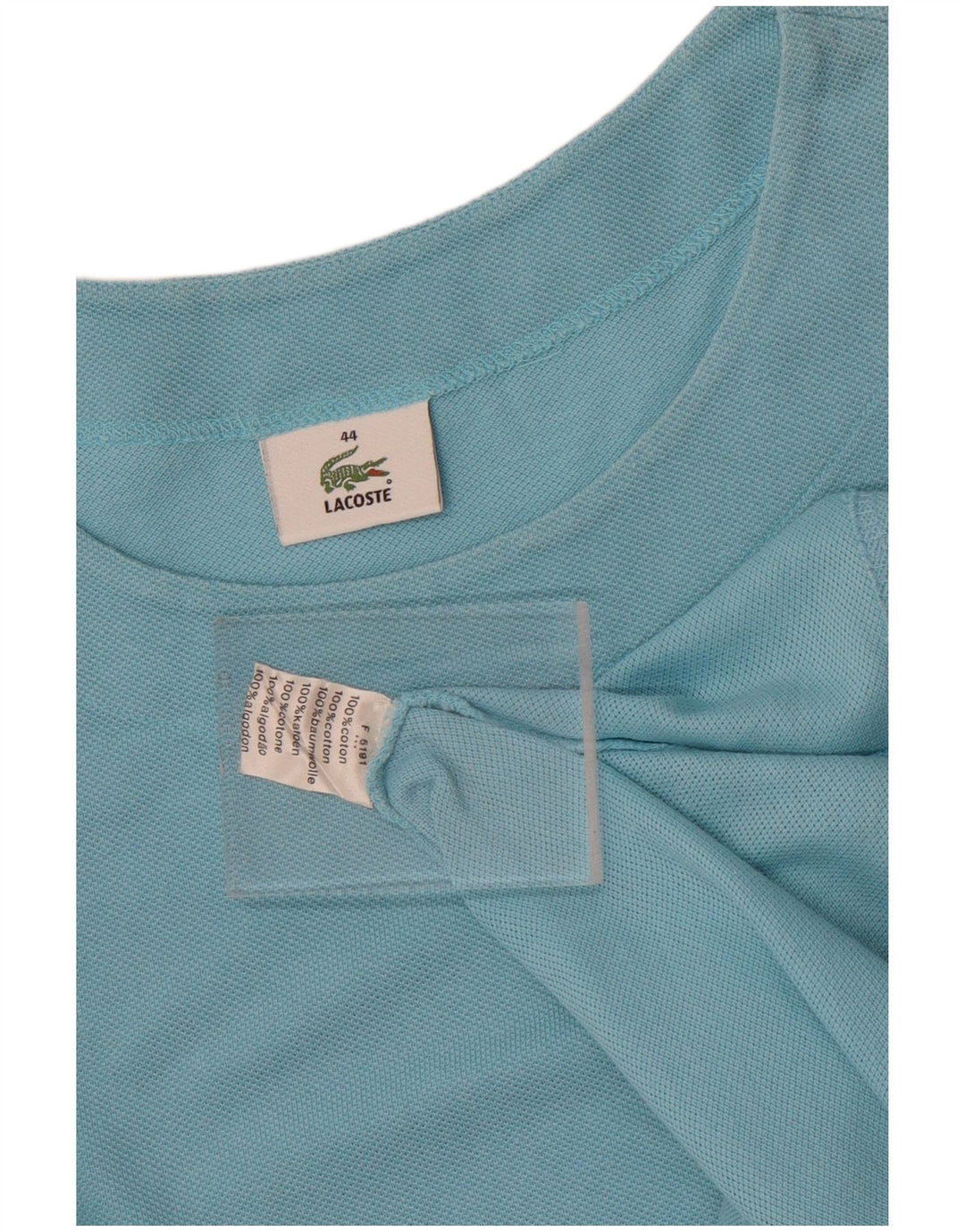 T-shirt da donna Lacoste taglia 44 grande in cotone blu