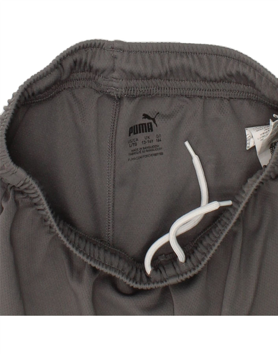PUMA Boys Sport Shorts 13-14 Years Grey Polyester Vintage Puma and Second-Hand Puma from Messina Hembry 