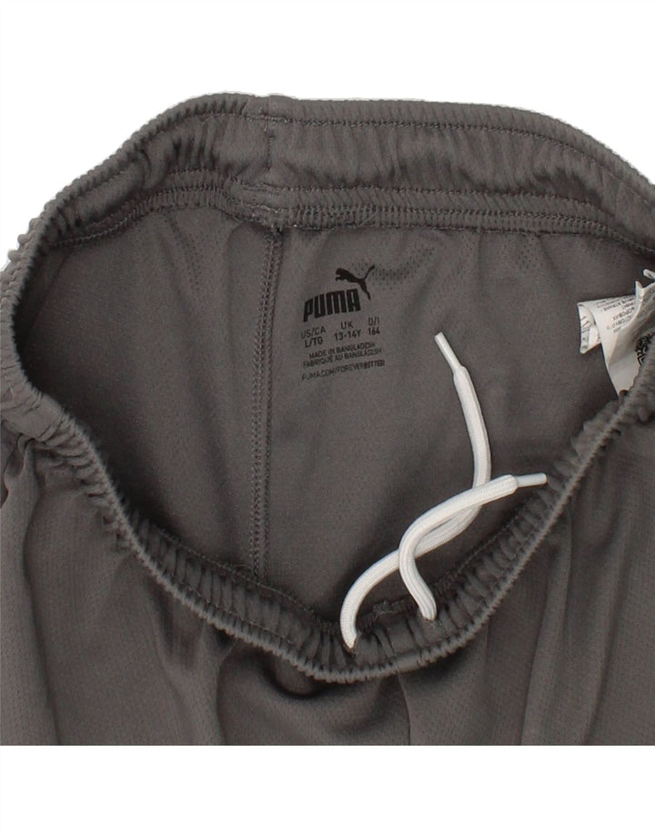 PUMA Boys Sport Shorts 13-14 Years Grey Polyester Vintage Puma and Second-Hand Puma from Messina Hembry 