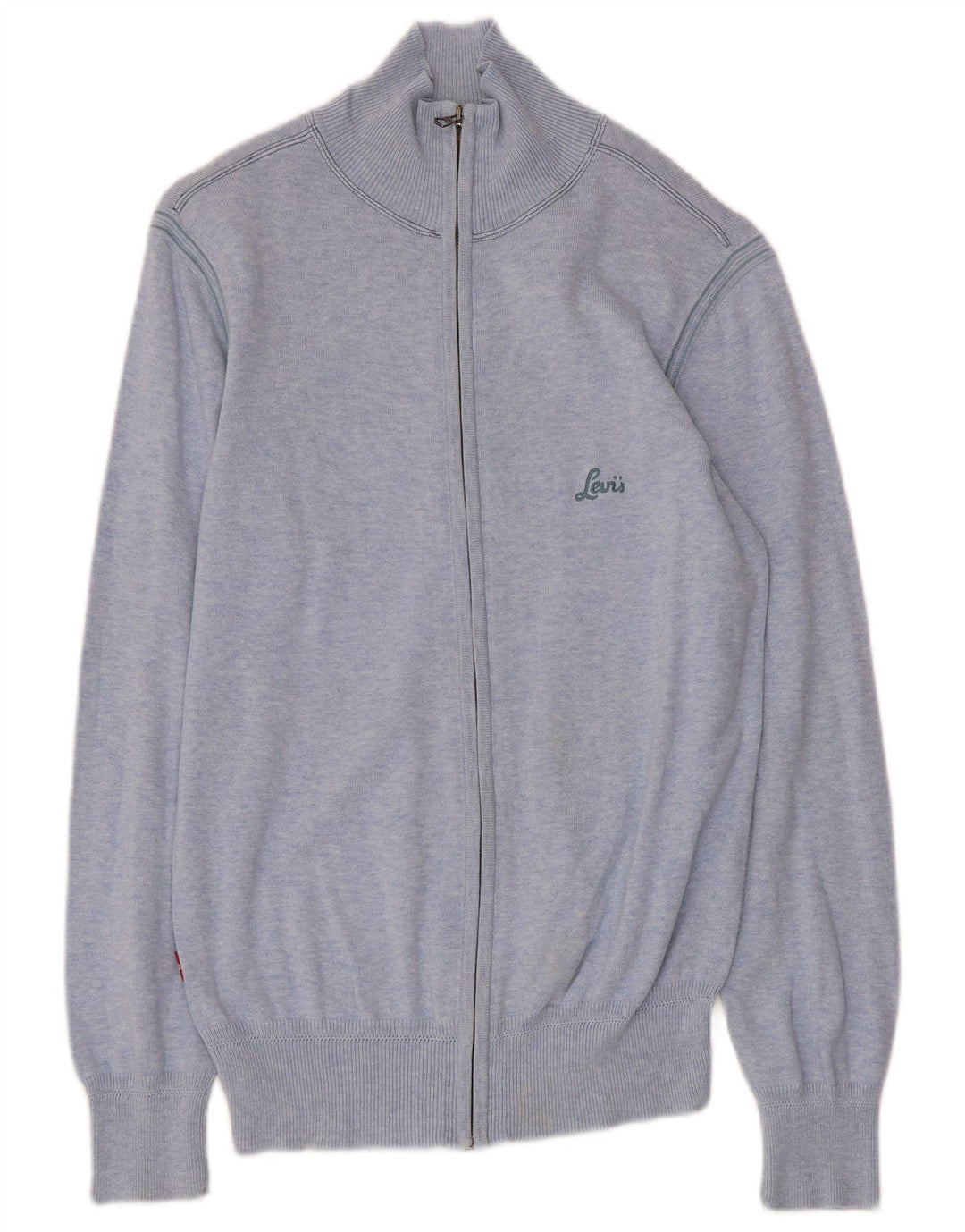 Maglione cardigan da donna LEVI'S UK 10 piccolo cotone blu