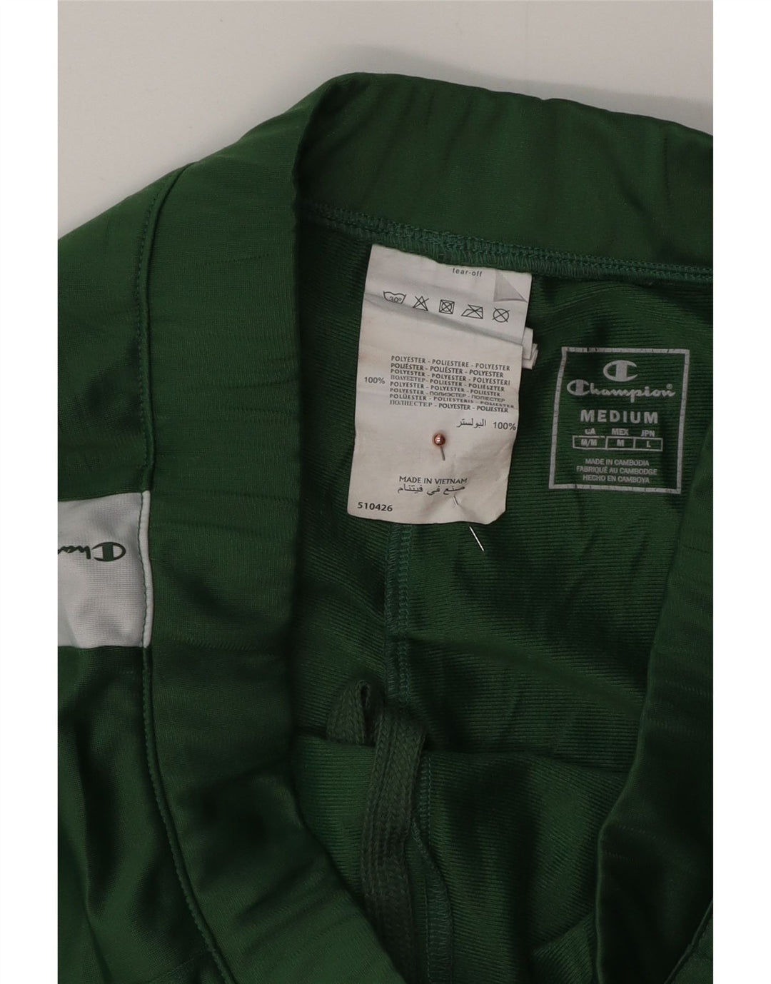 Pantaloni da tuta con grafica da donna CHAMPION UK 14 Colore verde medio