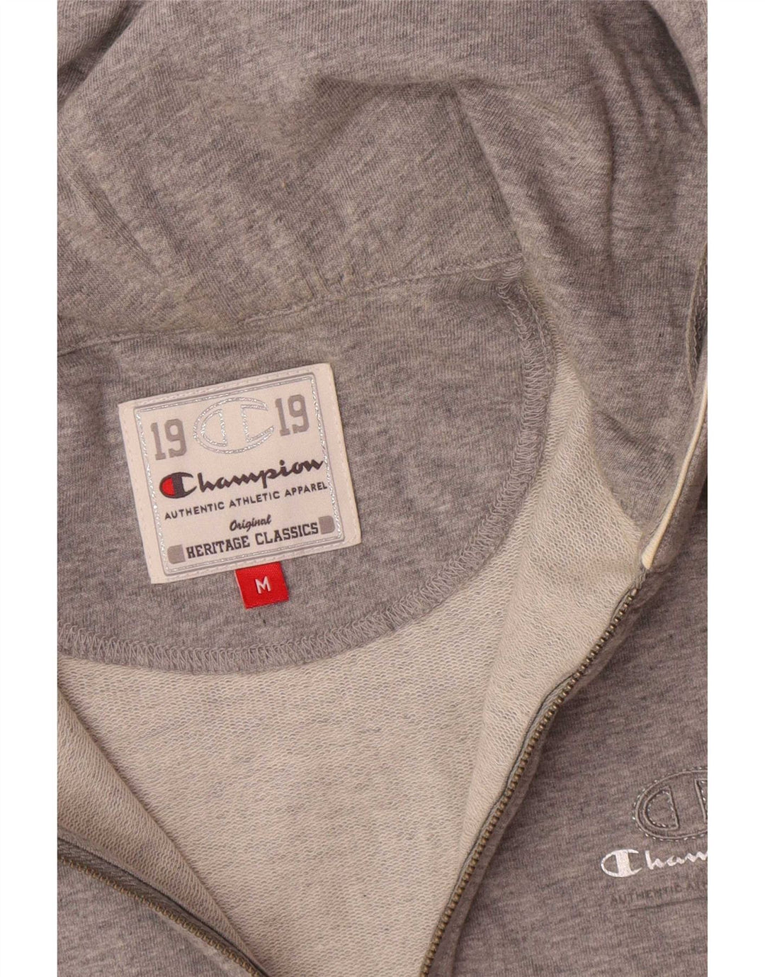 Maglione con cappuccio e zip Champion Heritage Classics da donna UK 14 Grigio medio