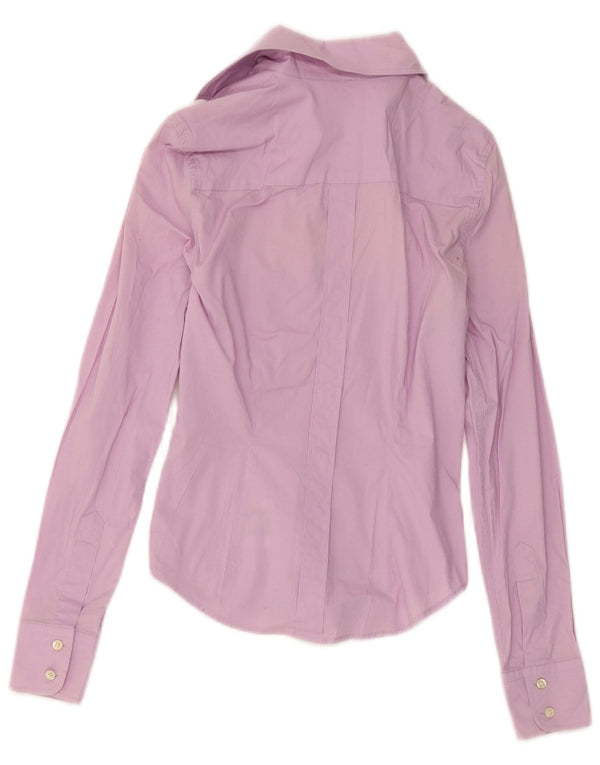 Camicia grafica da donna La Martina UK 6 XS cotone viola