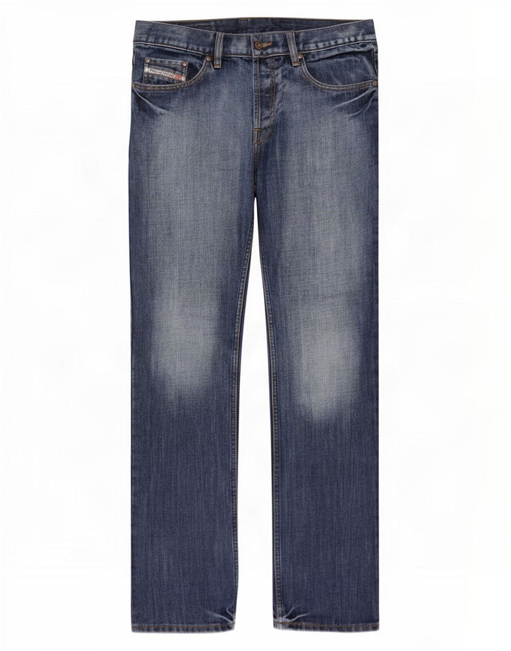 Jeans dritti da uomo Diesel W34 L34 cotone blu