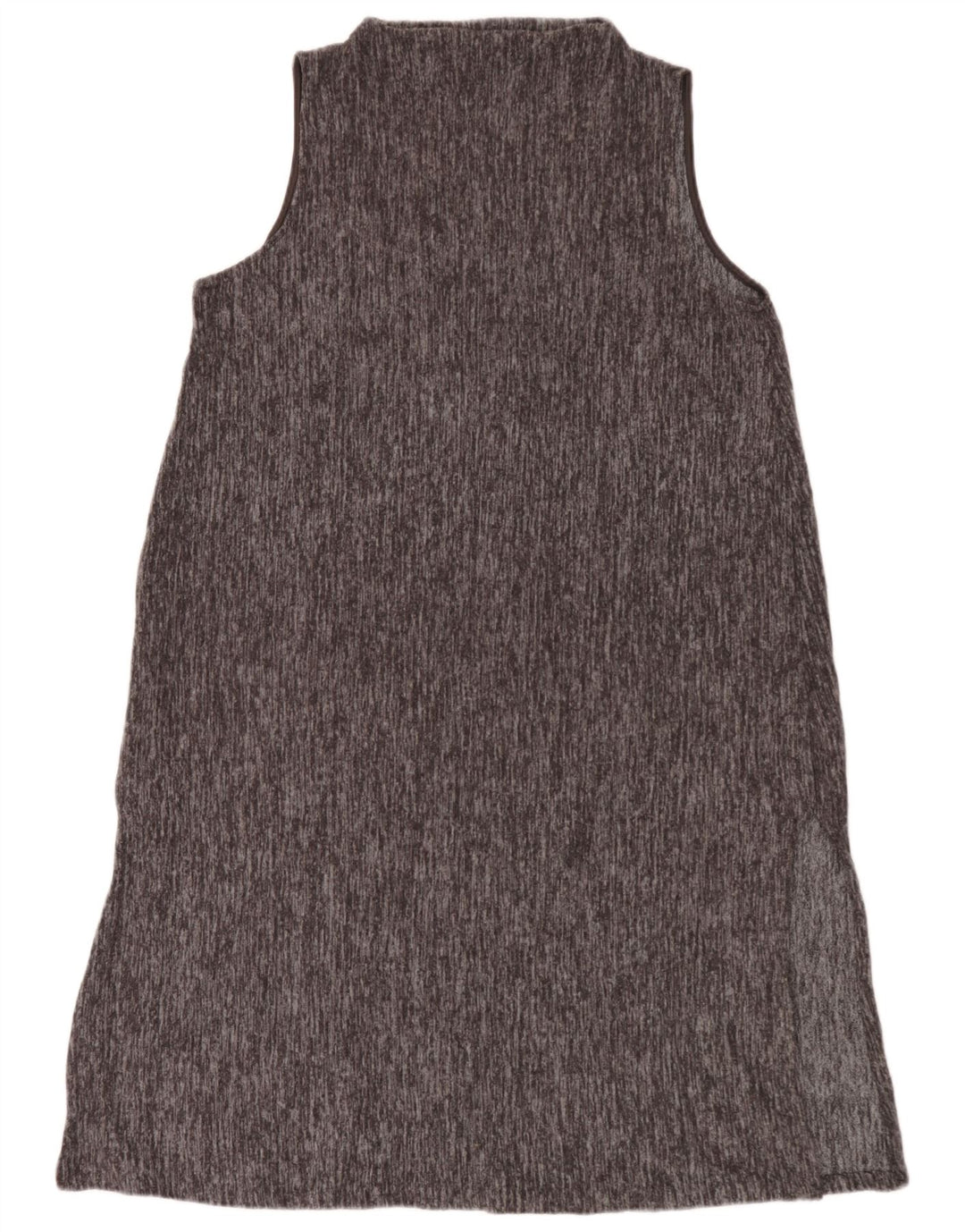 Abito basic senza maniche da donna Zara UK 16 Grande poliestere screziato grigio