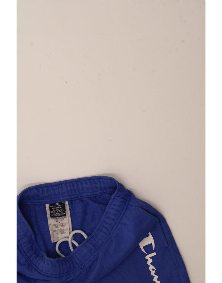 CHAMPION Mens Graphic Sport Shorts Medium  Blue Cotton Vintage Champion and Second-Hand Champion from Messina Hembry 