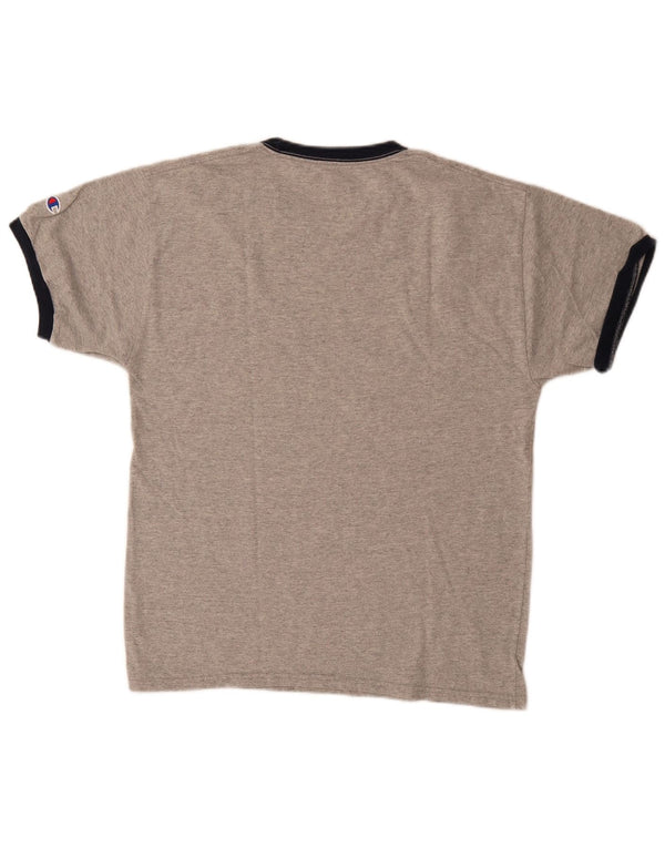 T-shirt da uomo Champion Top in cotone mélange grigio medio