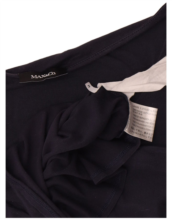 Top camicetta da donna Max & Co. UK 12 medio blu navy