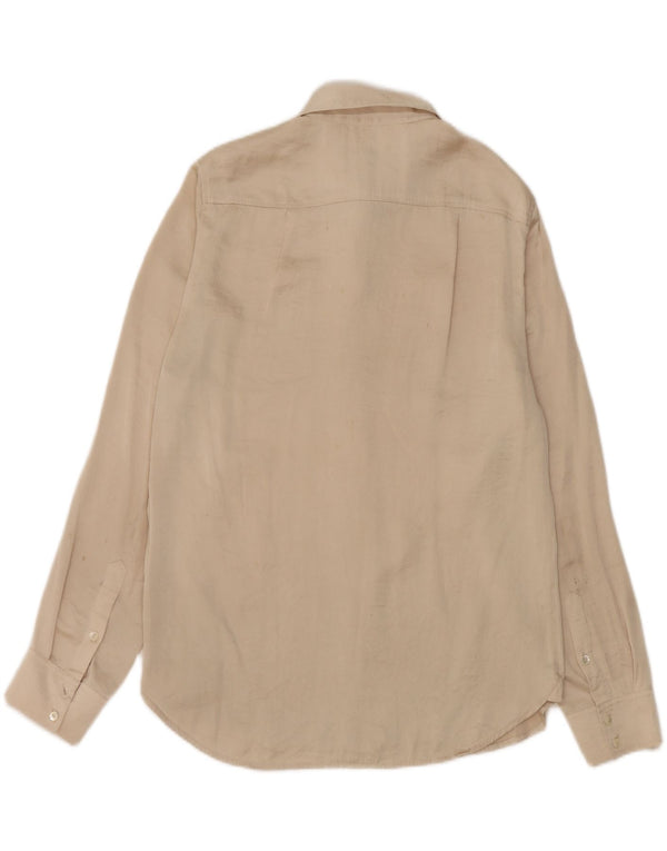 Camicia da donna Jigsaw UK 12 Poliestere beige medio