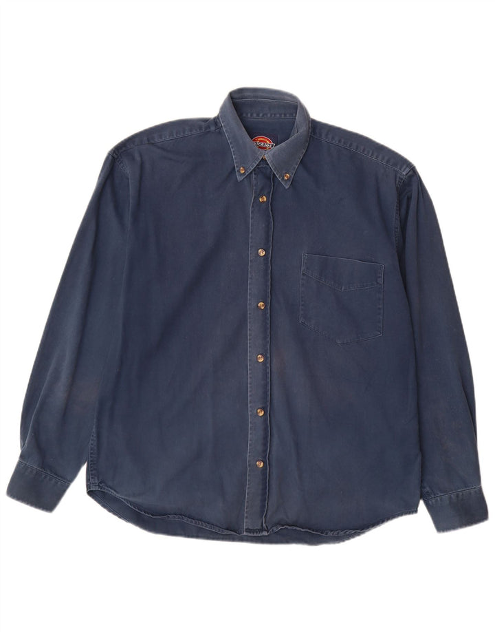 Camicia da uomo Dickies in cotone blu navy medio