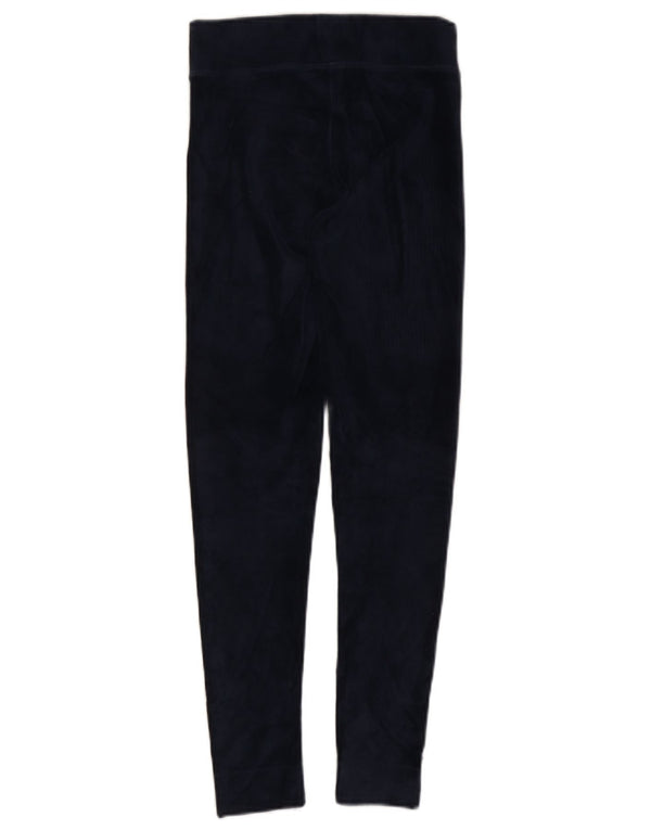 Leggings in velluto a coste da donna Marks & Spencer UK 6 XS cotone blu navy