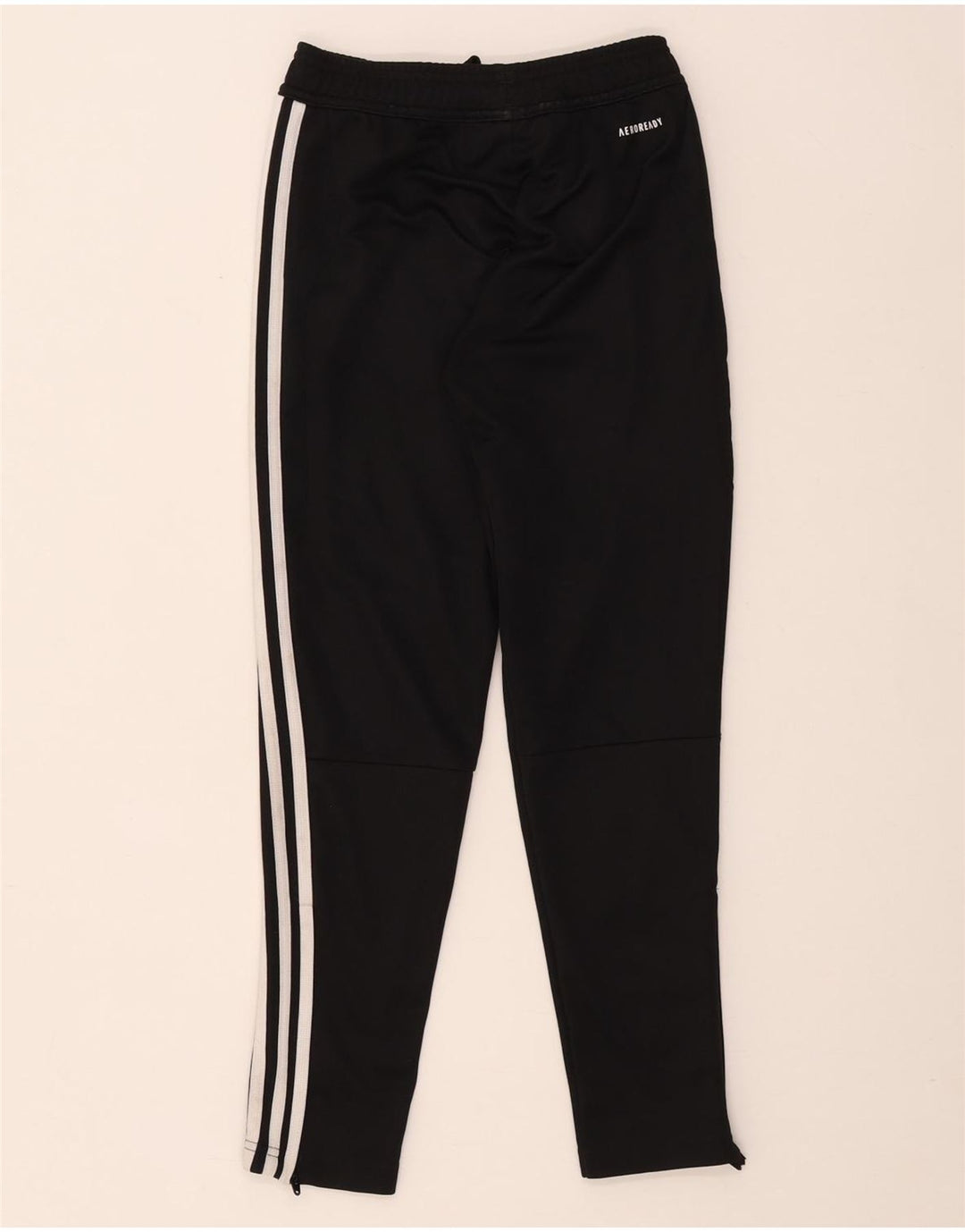 Pantaloni della tuta Adidas Aeroready da ragazzo 9-10 anni in poliestere nero