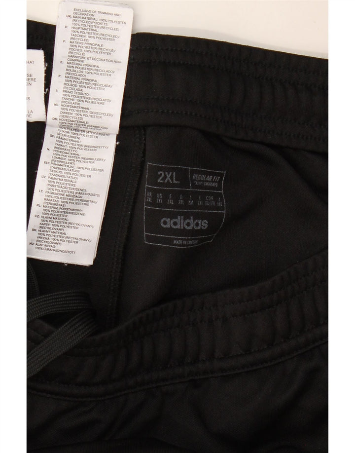 Pantaloni da tuta ADIDAS vestibilità regolare da uomo 2XL poliestere nero