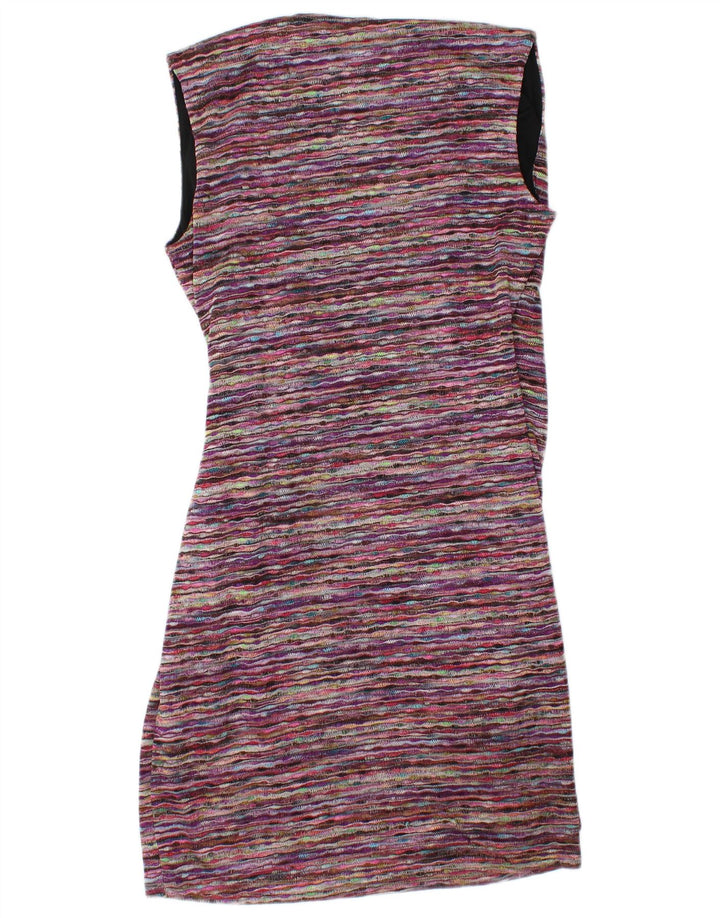 Abito tubino senza maniche da donna Esprit UK 12 medio a righe multicolore