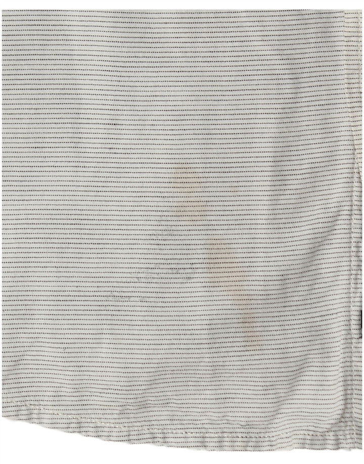 Camicia slim da uomo Wrangler in cotone gessato grigio medio