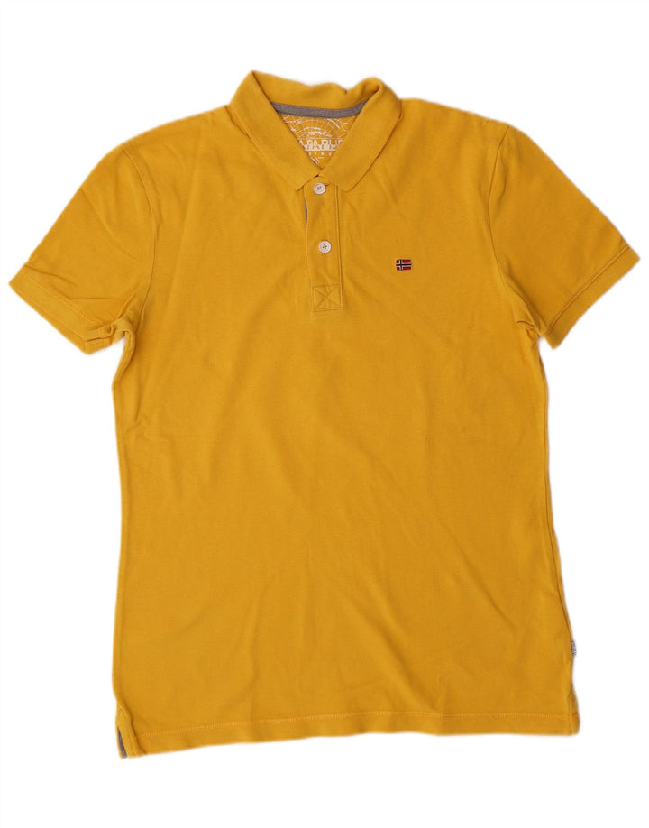T-shirt da uomo NAPAPIJRI Top piccola in cotone giallo