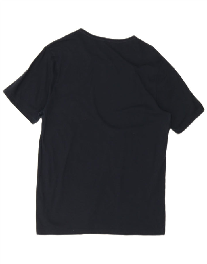 T-shirt da uomo Hugo Boss Top Large in cotone blu navy