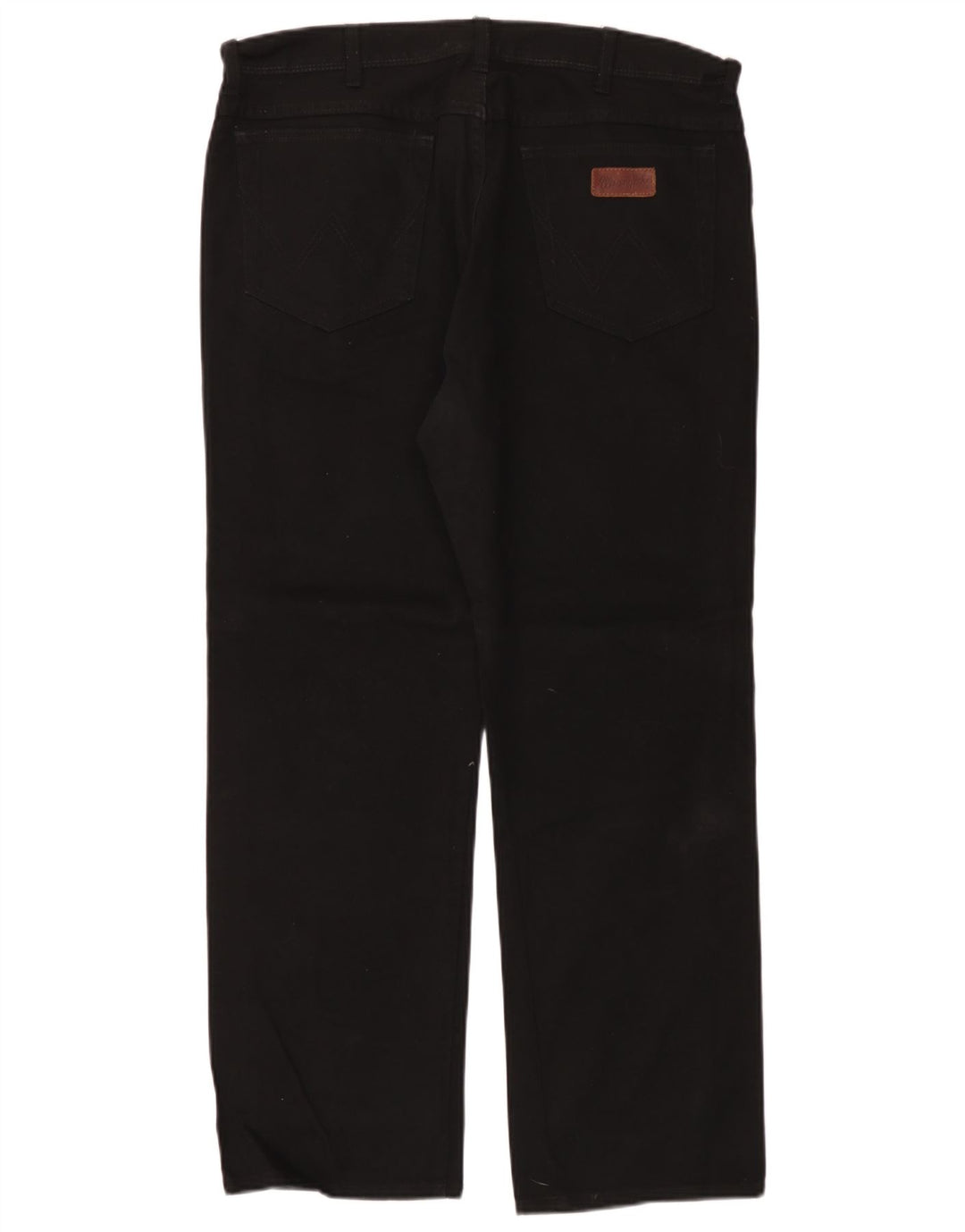 Jeans dritti da uomo Wrangler vestibilità regolare W38 L30 cotone nero
