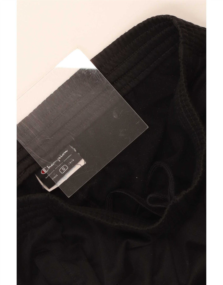 Pantaloni da tuta da uomo Champion piccoli in poliestere nero